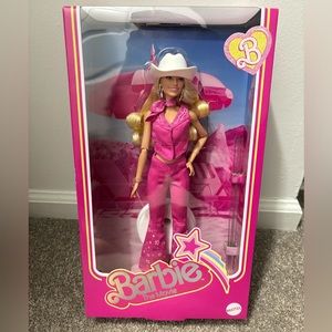 Barbie: The Movie Collectible Doll Margot Robbie in Pink Western Outfit